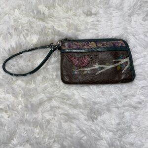 Vintage Fossil Wristlett 3/4 Zip Closure